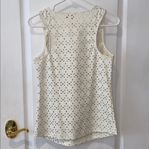 Saks Off 5th Lasercut Faux Leather Tank - Picture 4 of 4